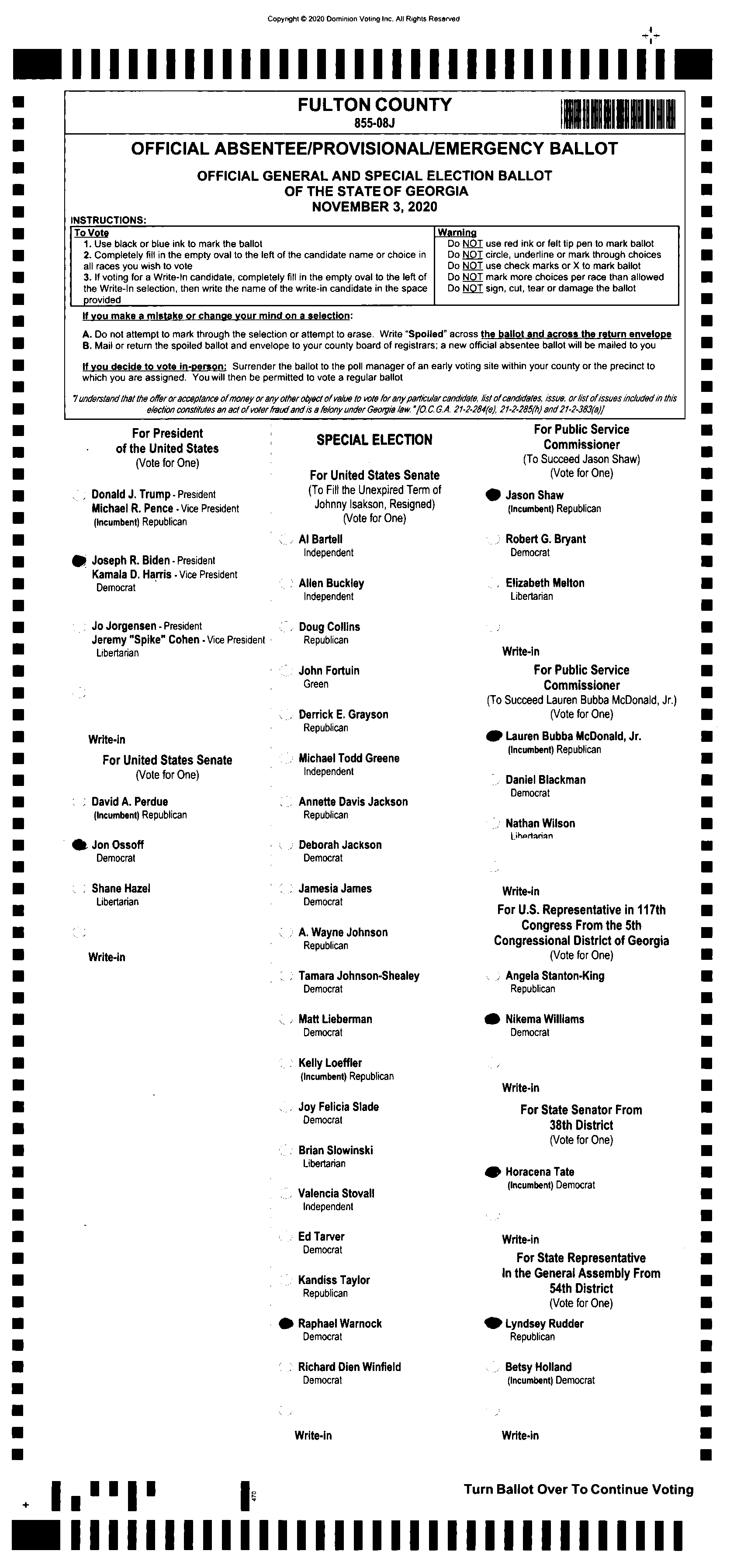 Doubled Ballot